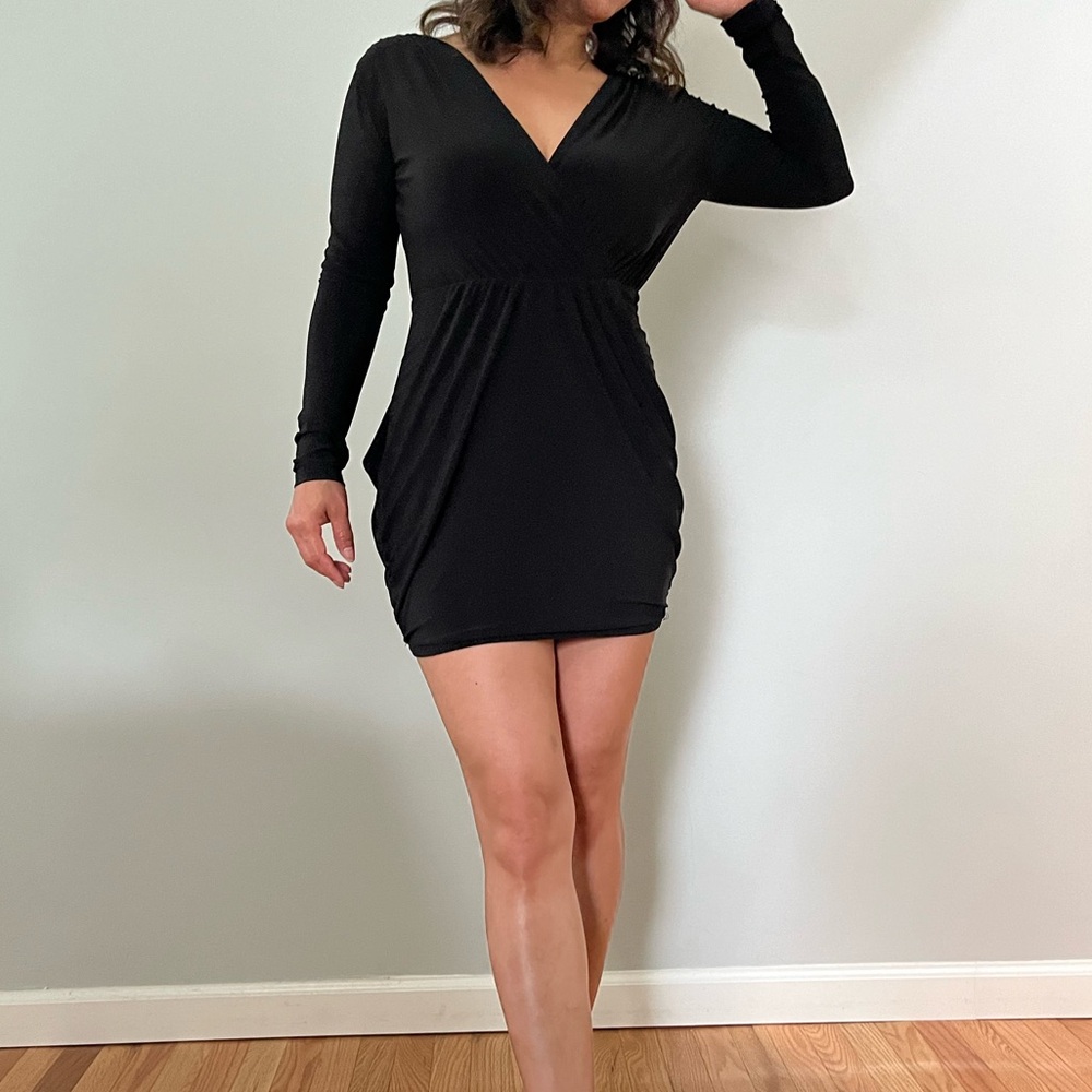 Black mini party dress